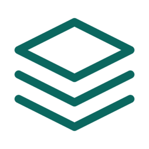 Line icon of three stacked layers